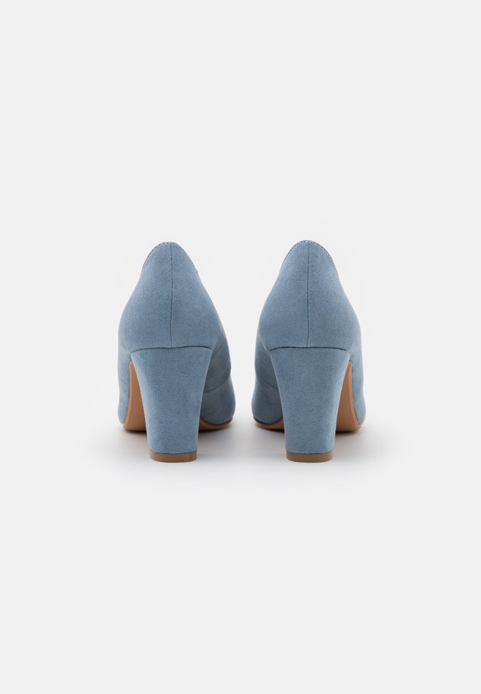 Talons Anna Field Block heel Slip on Bleu Clair Femme | PXM-5376713